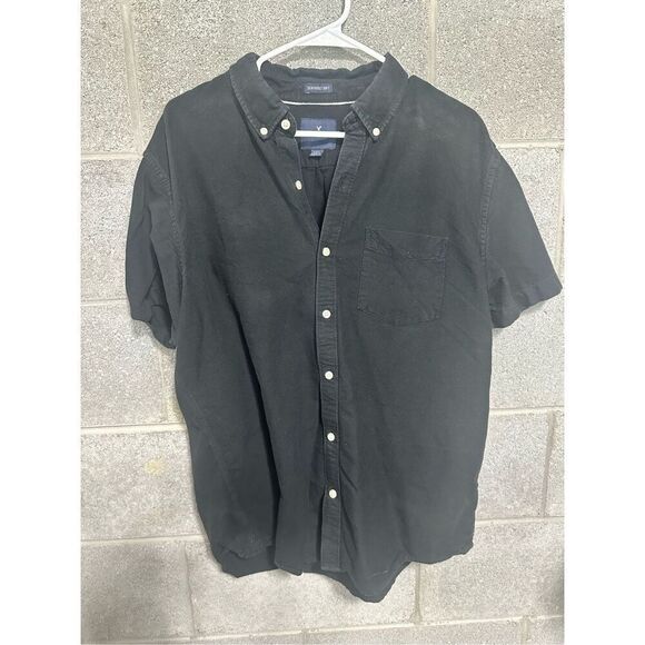 American Eagle Outfitters Button Down Shirt Collared Flap Pocket XL - Picture 1 of 3